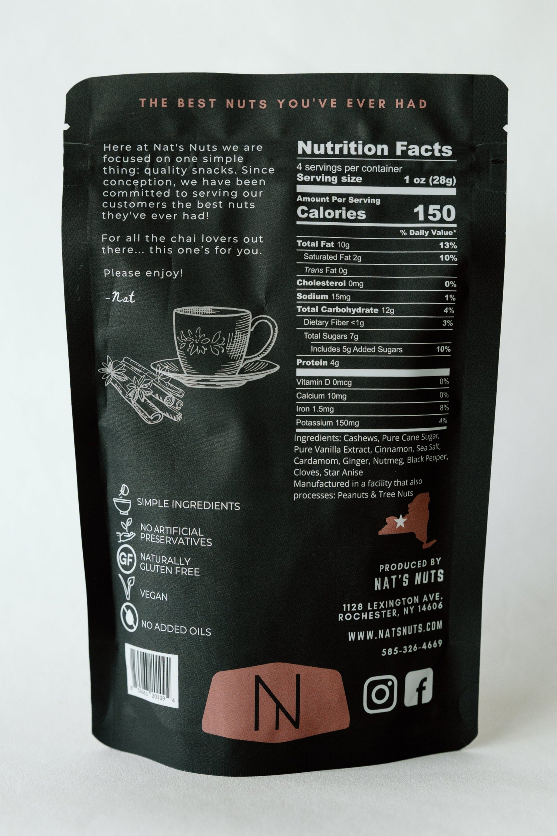 Vanilla Chai Cashews
