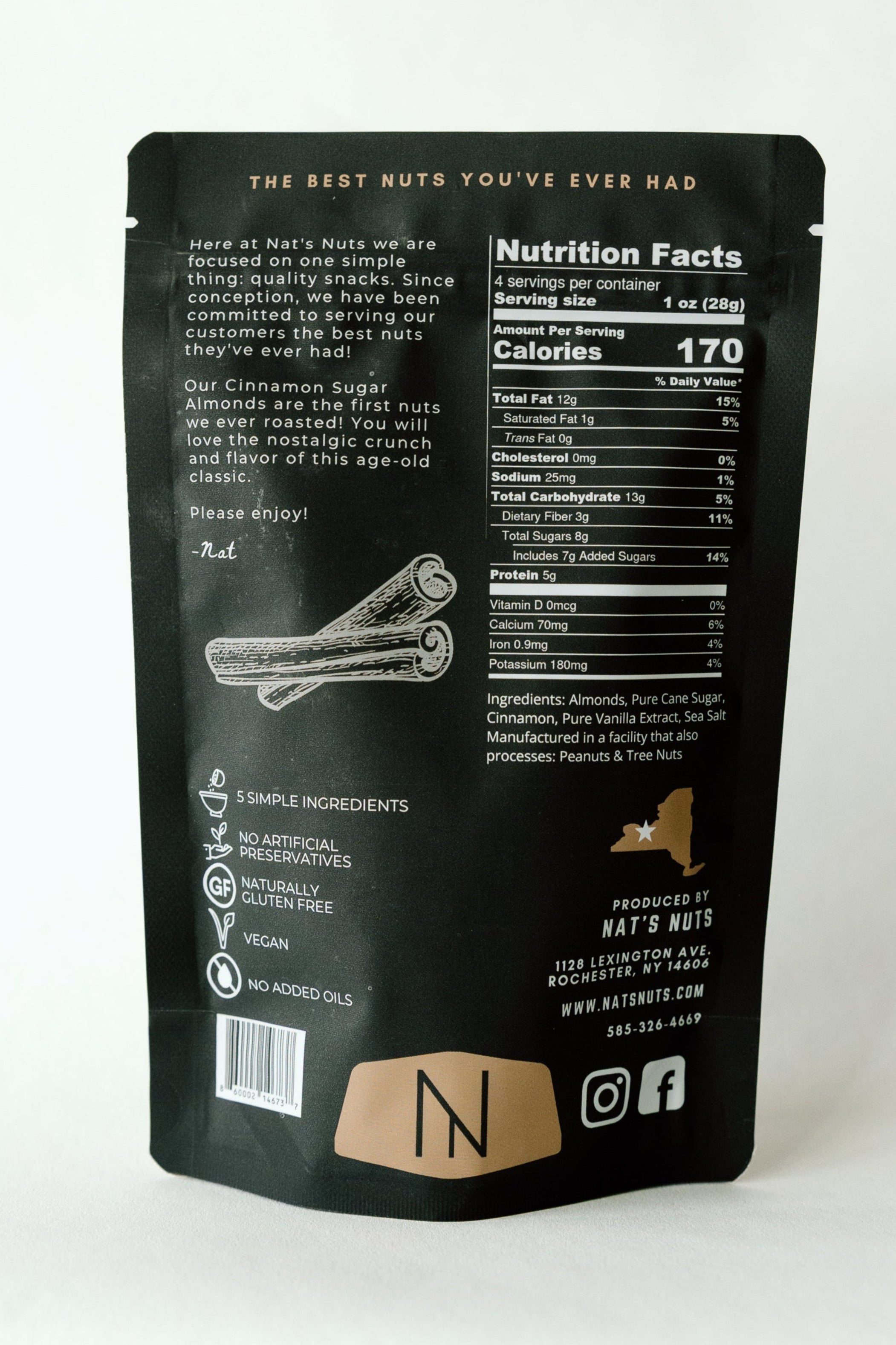 Cinnamon Sugar Almonds – Nat's Nuts