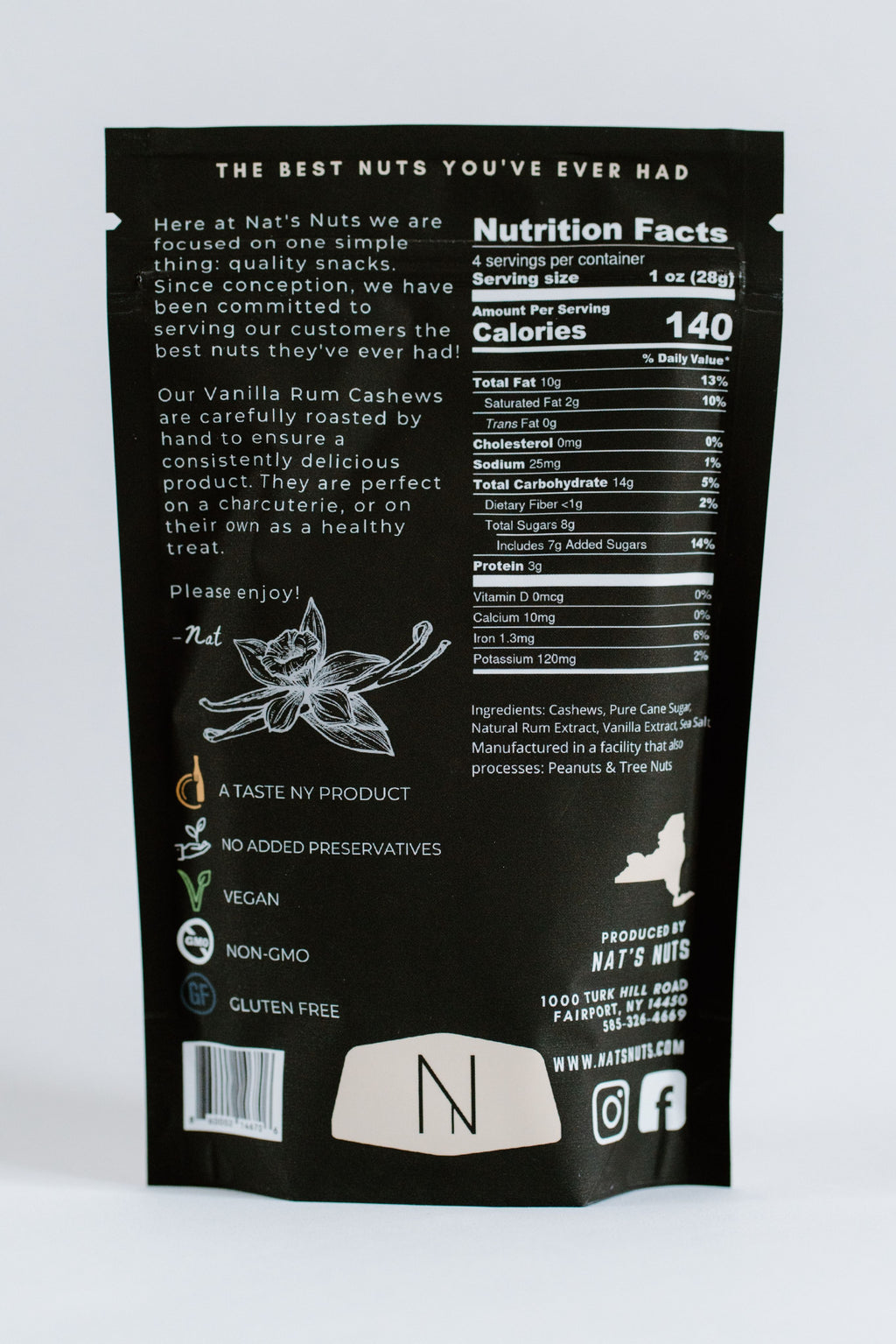 Vanilla Rum Cashews