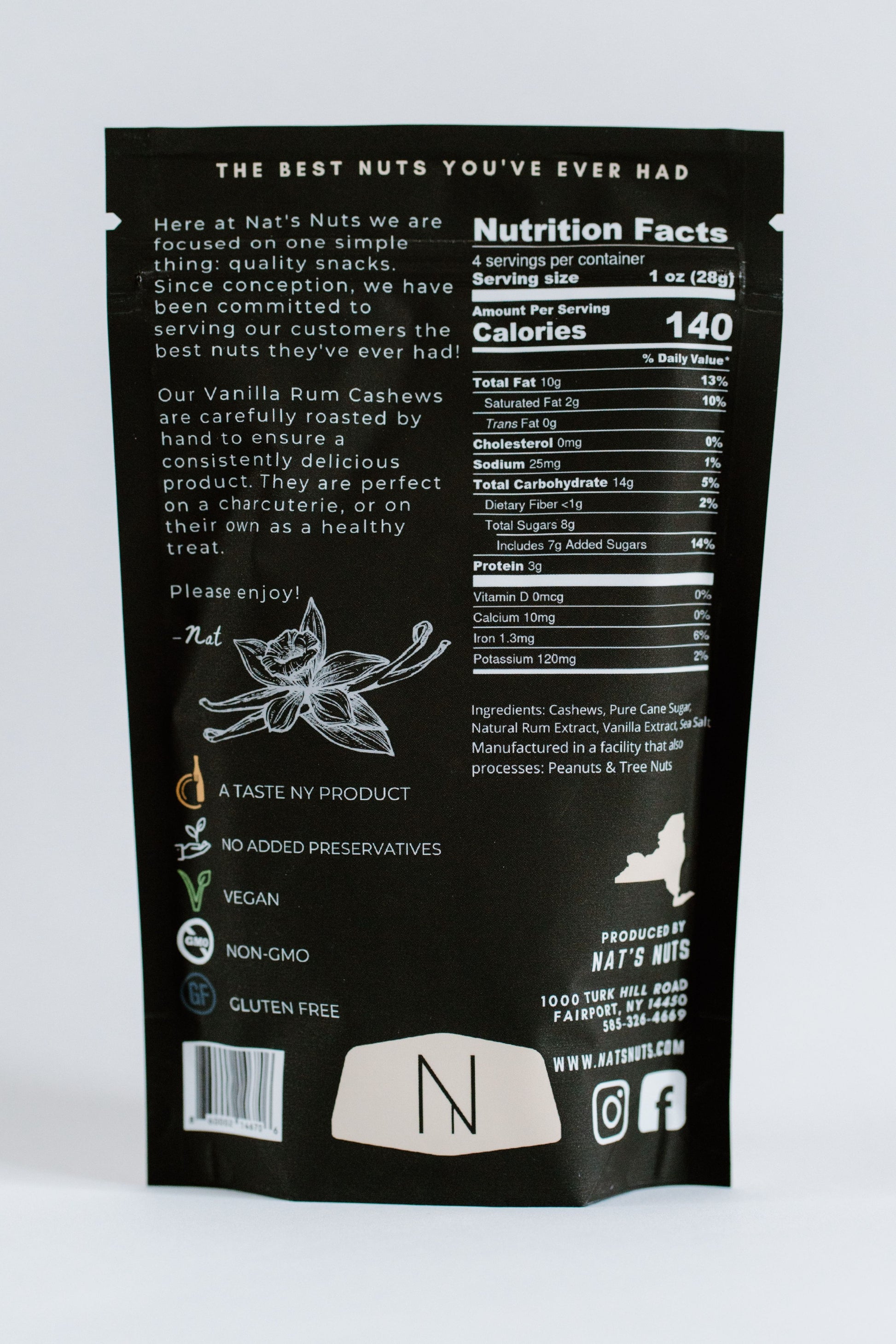 Vanilla Rum Cashews