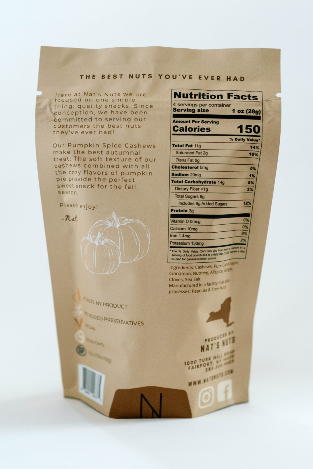 Pumpkin Spice Cashews